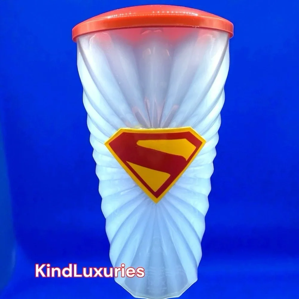 SUPMERAN Movie 2025 - NEW!! Tumbler Cup Light Up Straw DC Comics IN HAND
